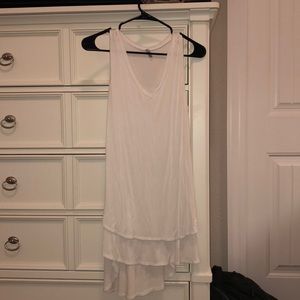 White High Low Dress